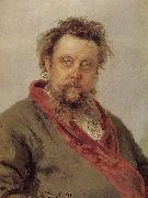 Ilia Efimovich Repin Mussorgsky portrait china oil painting reproduction